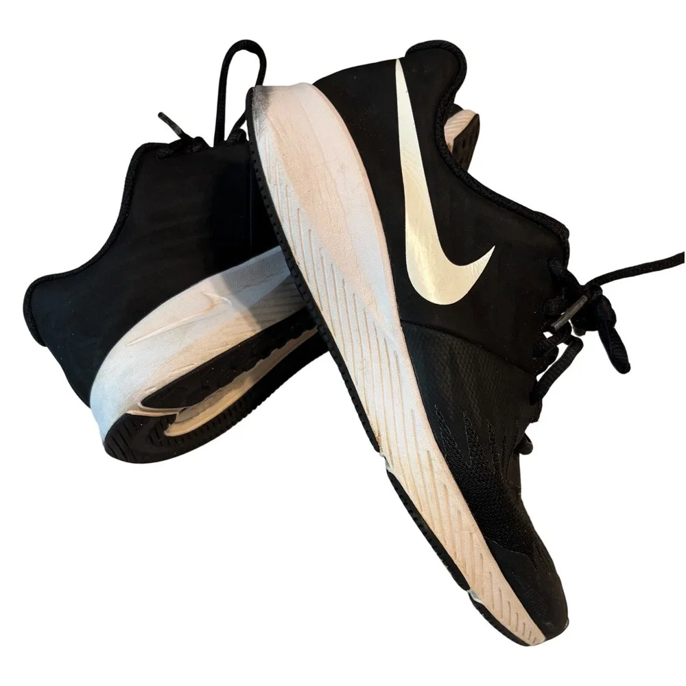 Nike Star Runner Kids Running Shoes‎ Black White Sneakers Lightweight Size 5Y - Picture 4 of 9